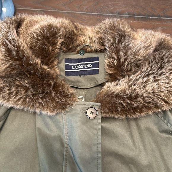 Lands End Women’s 3 in 1 Winter Jacket.  3X.  Army green. - Picture 2 of 16